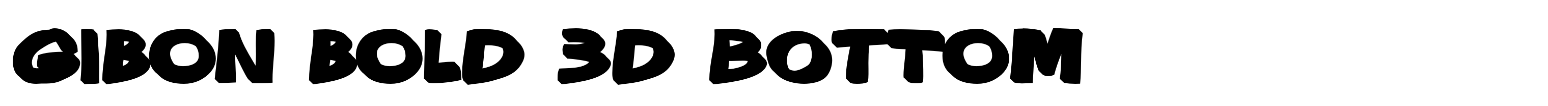 Gibon Bold 3D Bottom